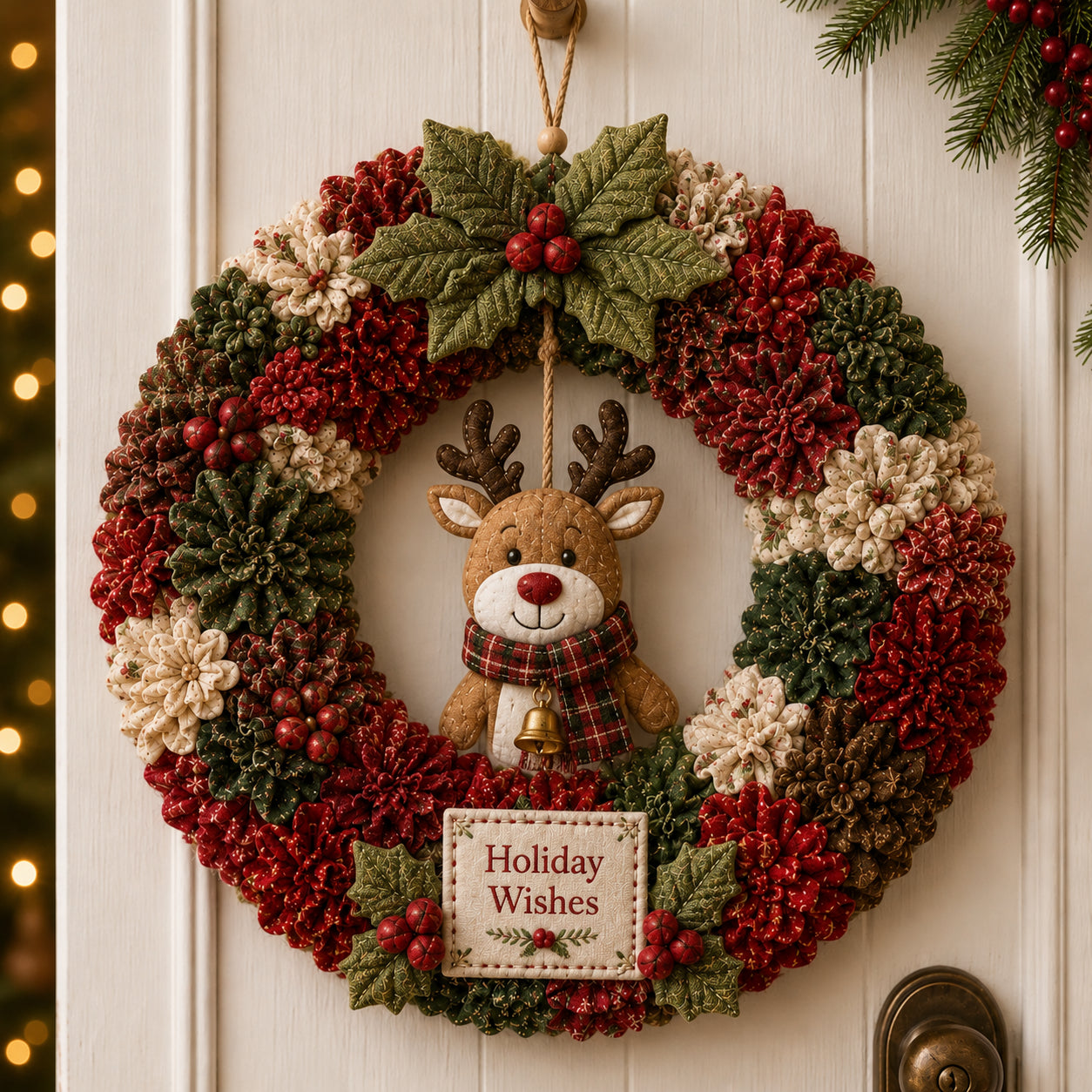🔥50% Off Last Day🔥🎄 3D Fabric Poke Wreath DIY Kit
