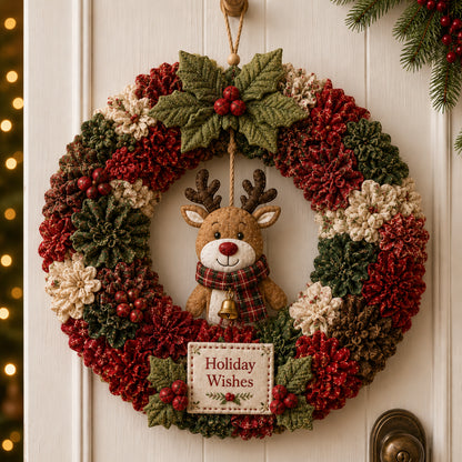 🔥50% Off Last Day🔥🎄 3D Fabric Poke Wreath DIY Kit