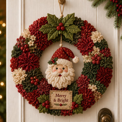🔥50% Off Last Day🔥🎄 3D Fabric Poke Wreath DIY Kit